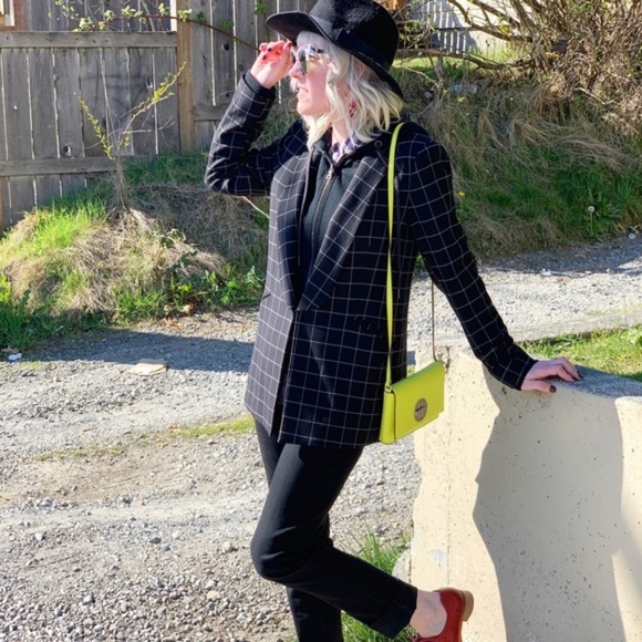 Alice + Olivia Skye layered look hooded blazer S - Picture 8 of 16